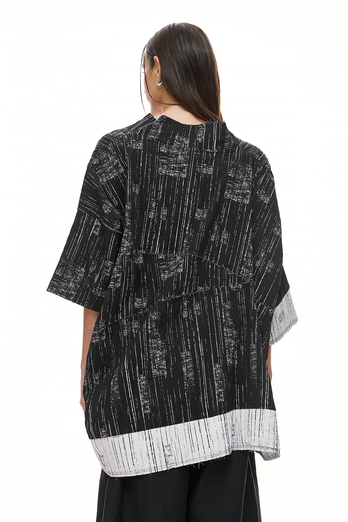 Wendy Trendy Women's Blouse Darla - Black/White