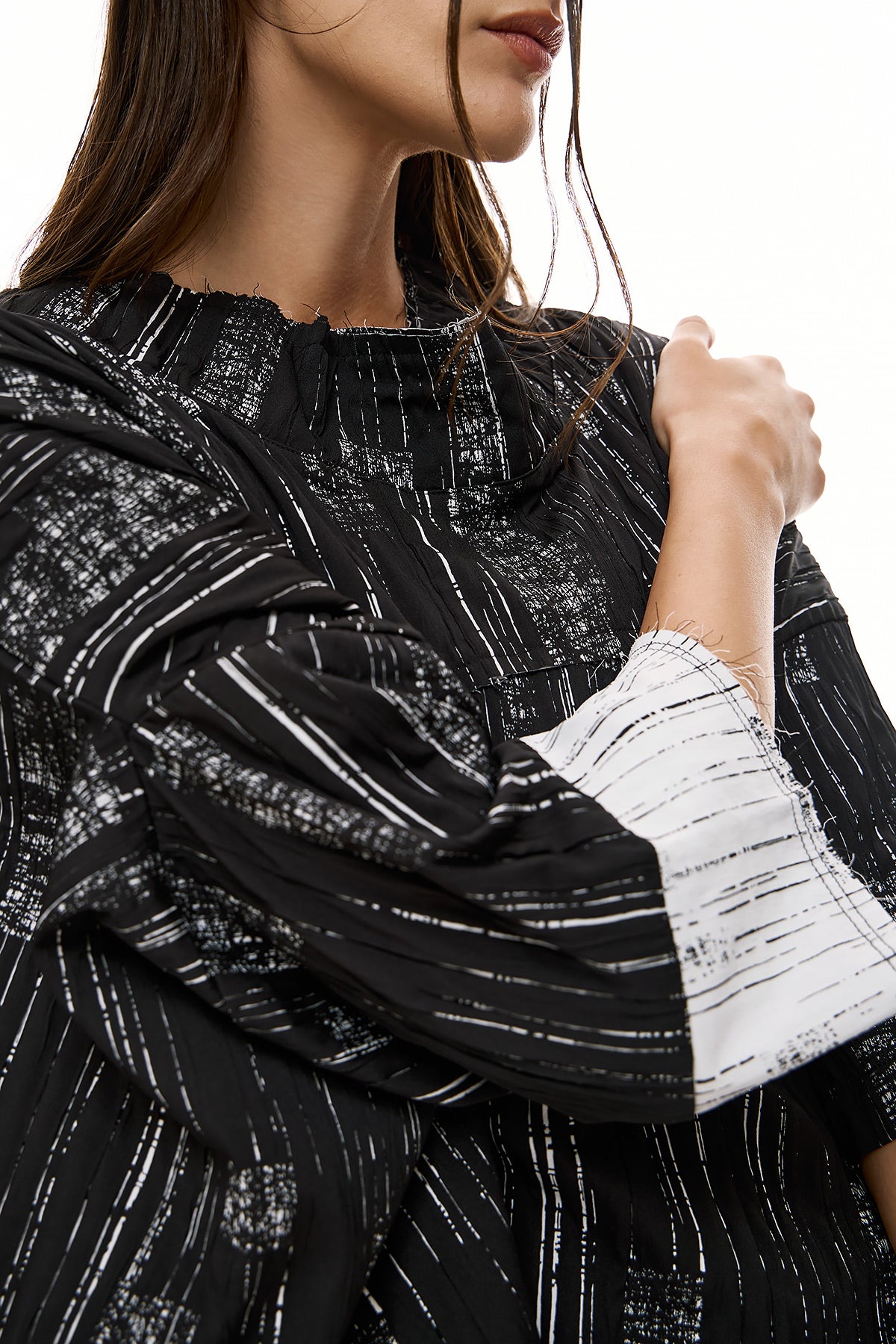 Wendy Trendy Women's Blouse Darla - Black/White