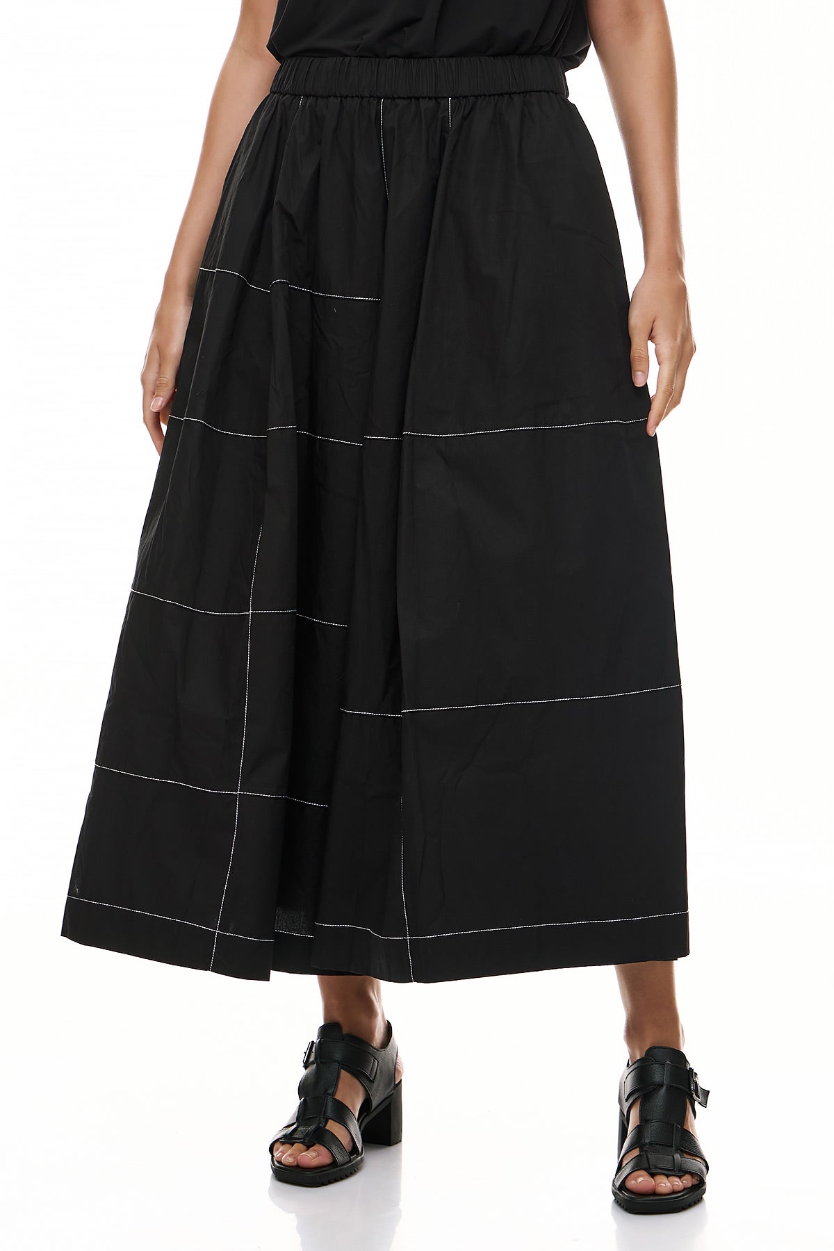 Wendy Trendy Women's Reanna Pants - Black with White Stripe