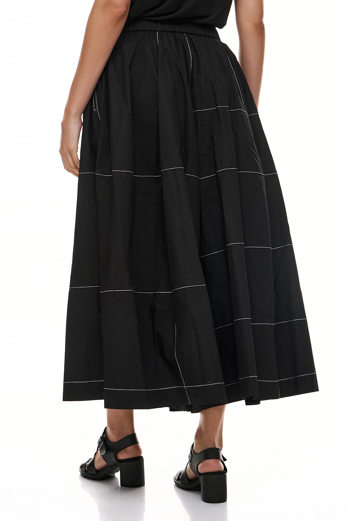 Wendy Trendy Women's Reanna Pants - Black with White Stripe