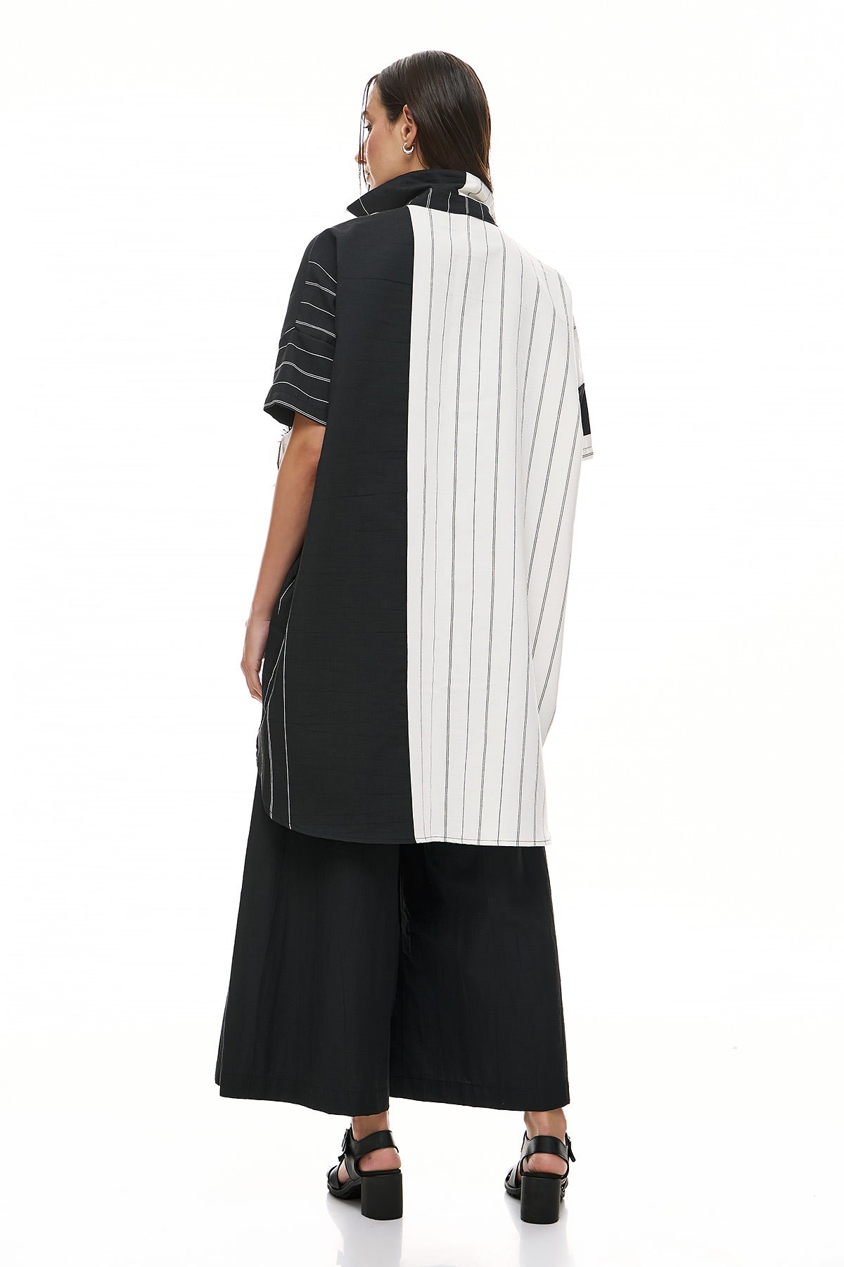 Wendy Trendy Women's Cardigan Adele - Black/Ecru