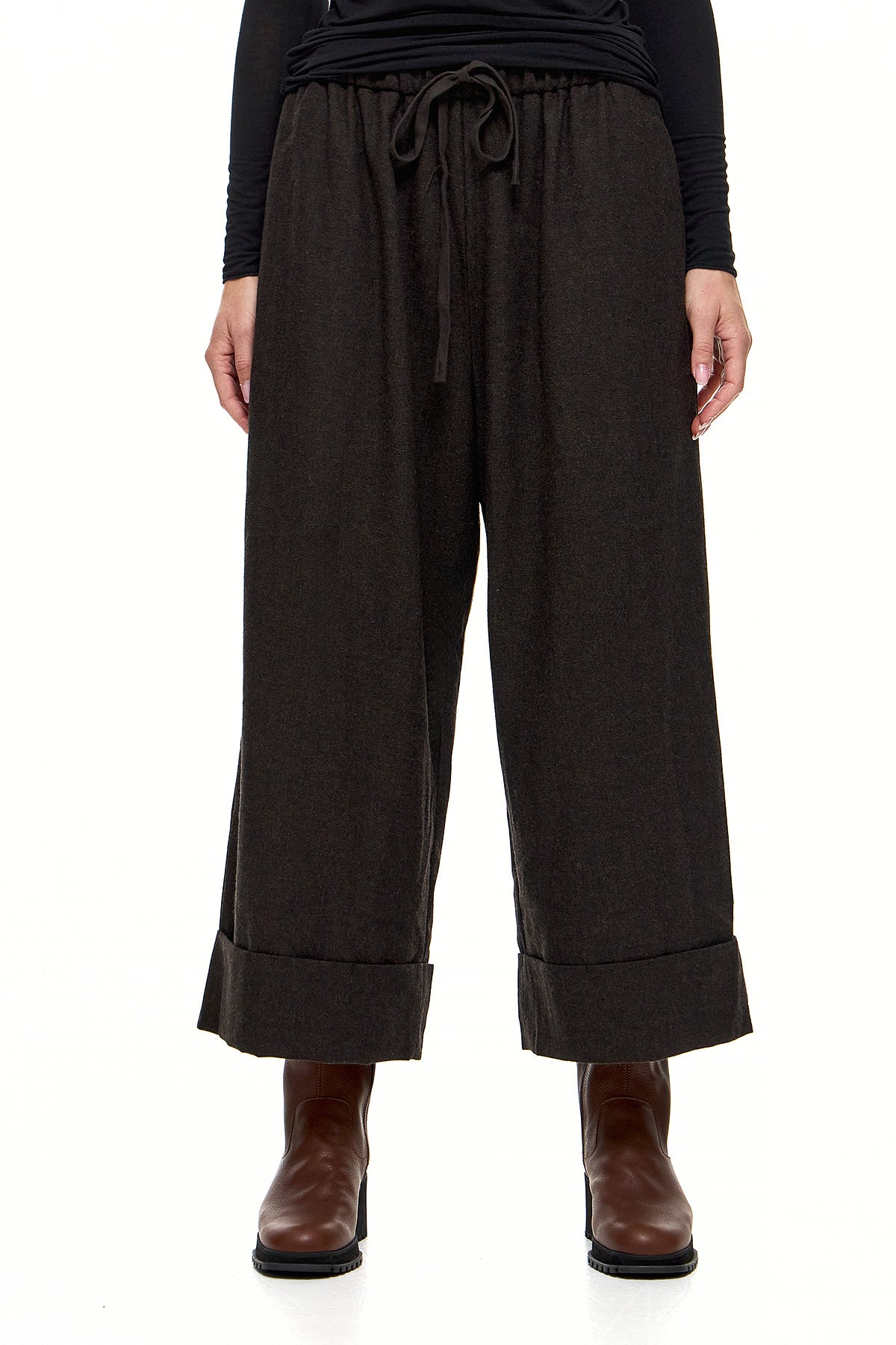 Wendy Trendy Γυναικείο Παντελόνι Persian - Καφέ Σκούρο - Chic & Simple