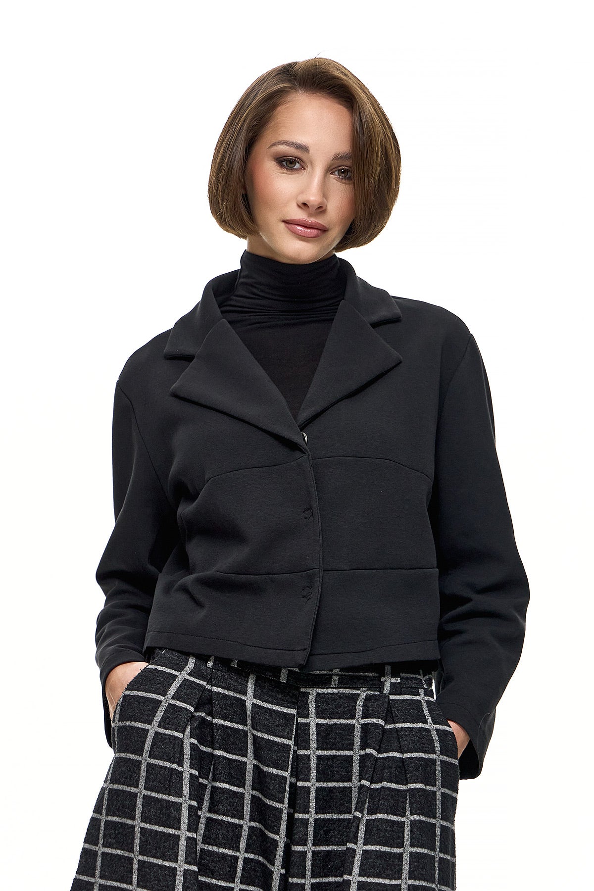 Wendy Trendy - Γυναικείο Σακάκι Zenia - Μαύρο - Chic & Simple