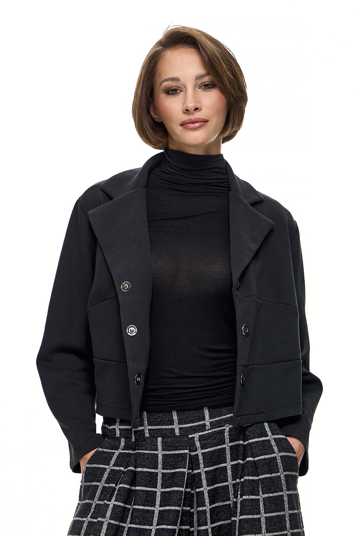Wendy Trendy - Γυναικείο Σακάκι Zenia - Μαύρο - Chic & Simple