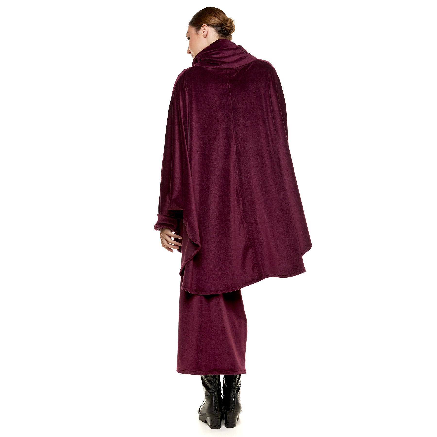 Chic & Simple Cape Katerina Cardigan - Bordeaux