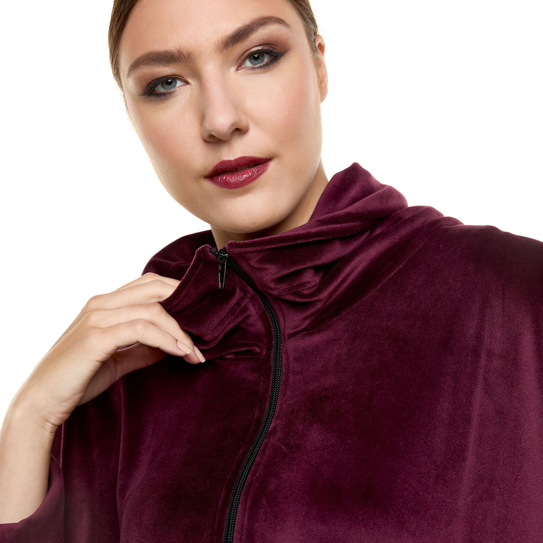 Chic & Simple Cape Katerina Cardigan - Bordeaux