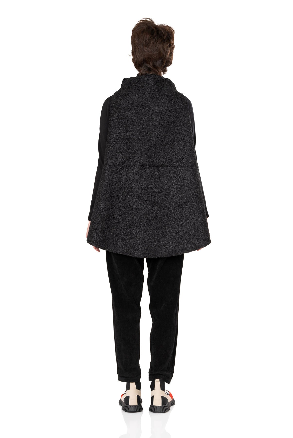 Silvia Sleeveless Top - Black Boucle - Chic & Simple