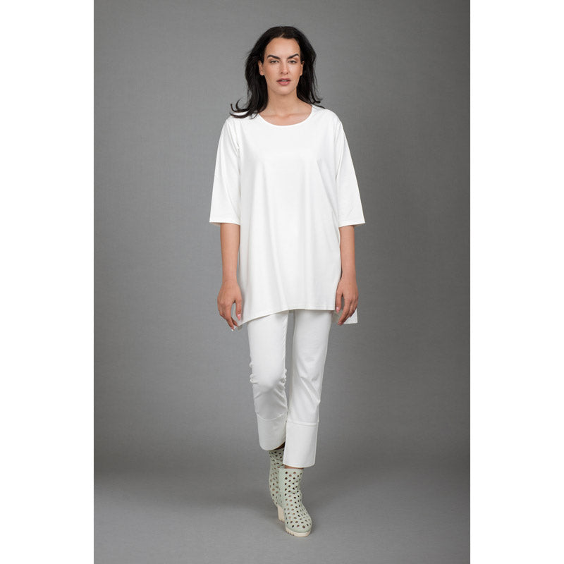 Anna Blouse & Karla Capri Pants - Ecru - CHIC & SIMPLE 