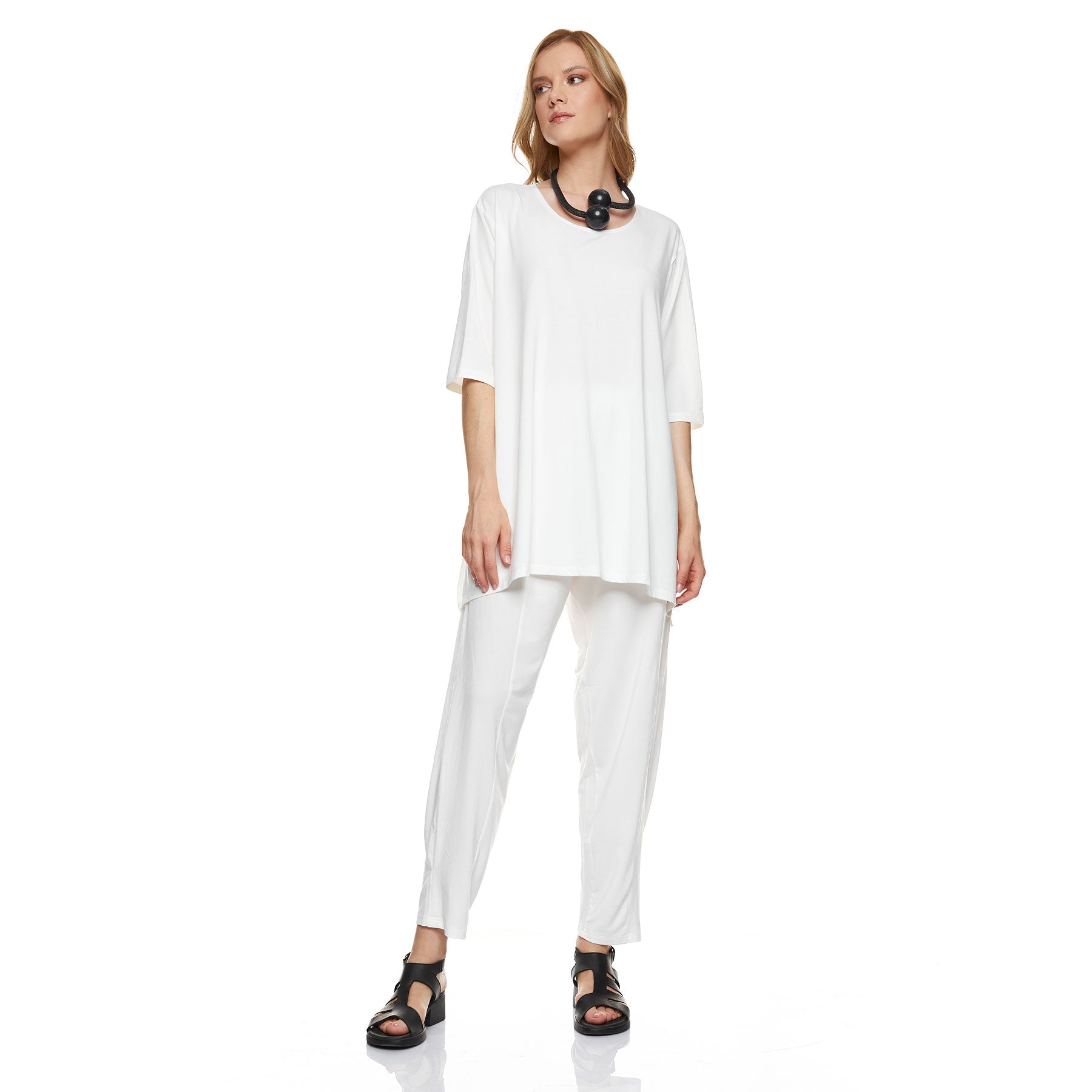 Anna Blouse and Myrto Pants - Ecru - CHIC & SIMPLE 