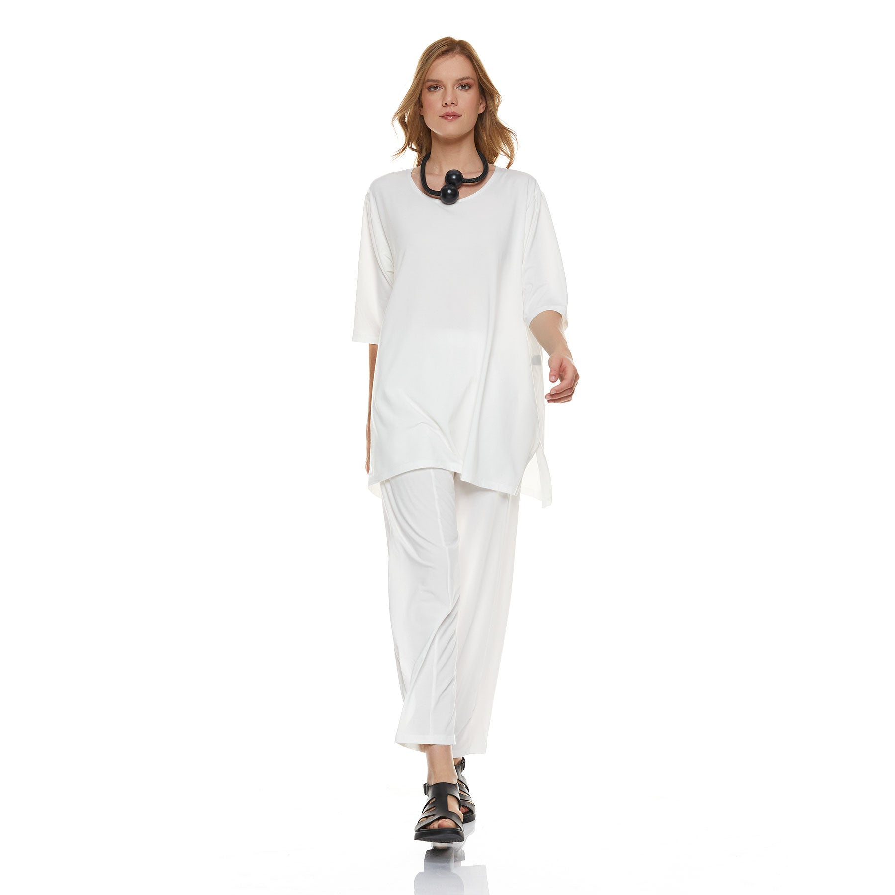Anna Blouse and Myrto Pants - Ecru - CHIC & SIMPLE 