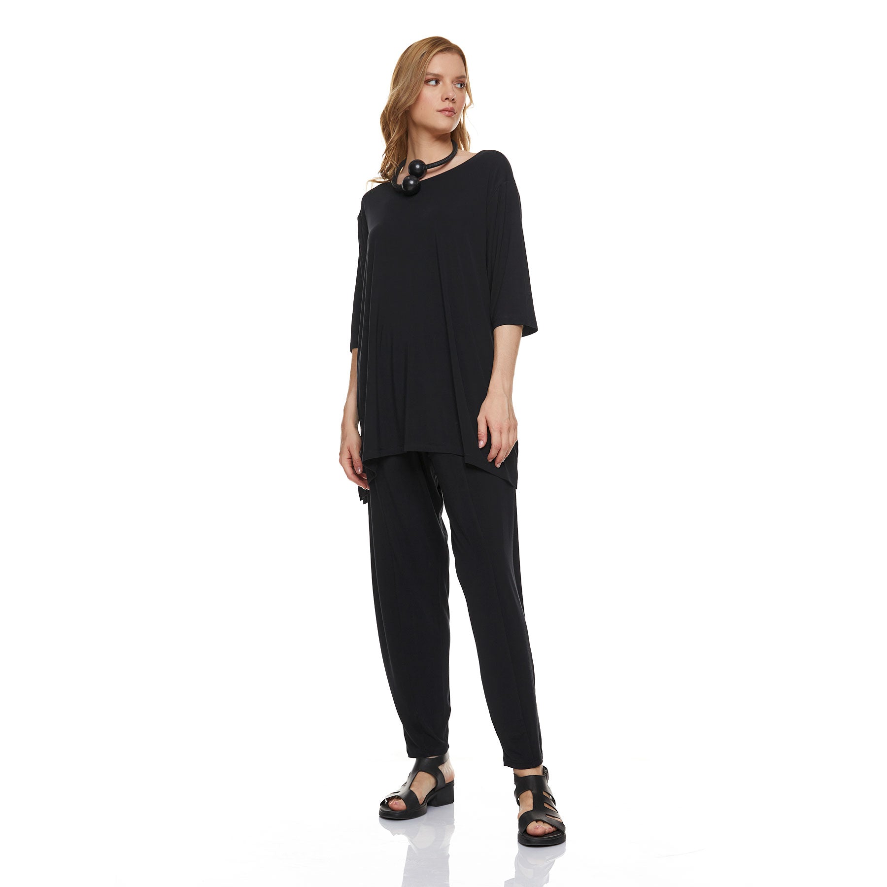 Anna Blouse and Myrto Pants - Black - CHIC & SIMPLE