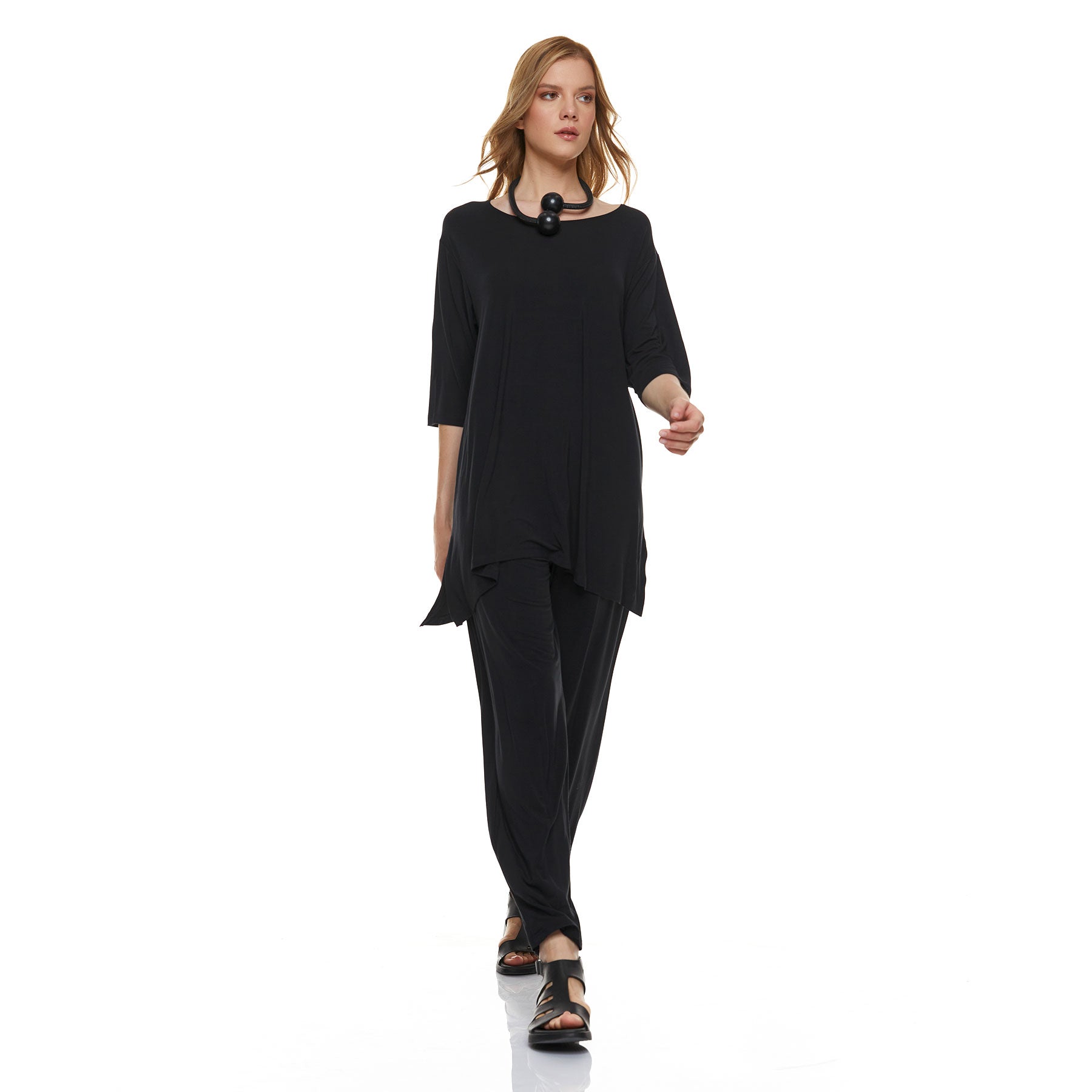 Anna Blouse and Myrto Pants - Black - CHIC & SIMPLE