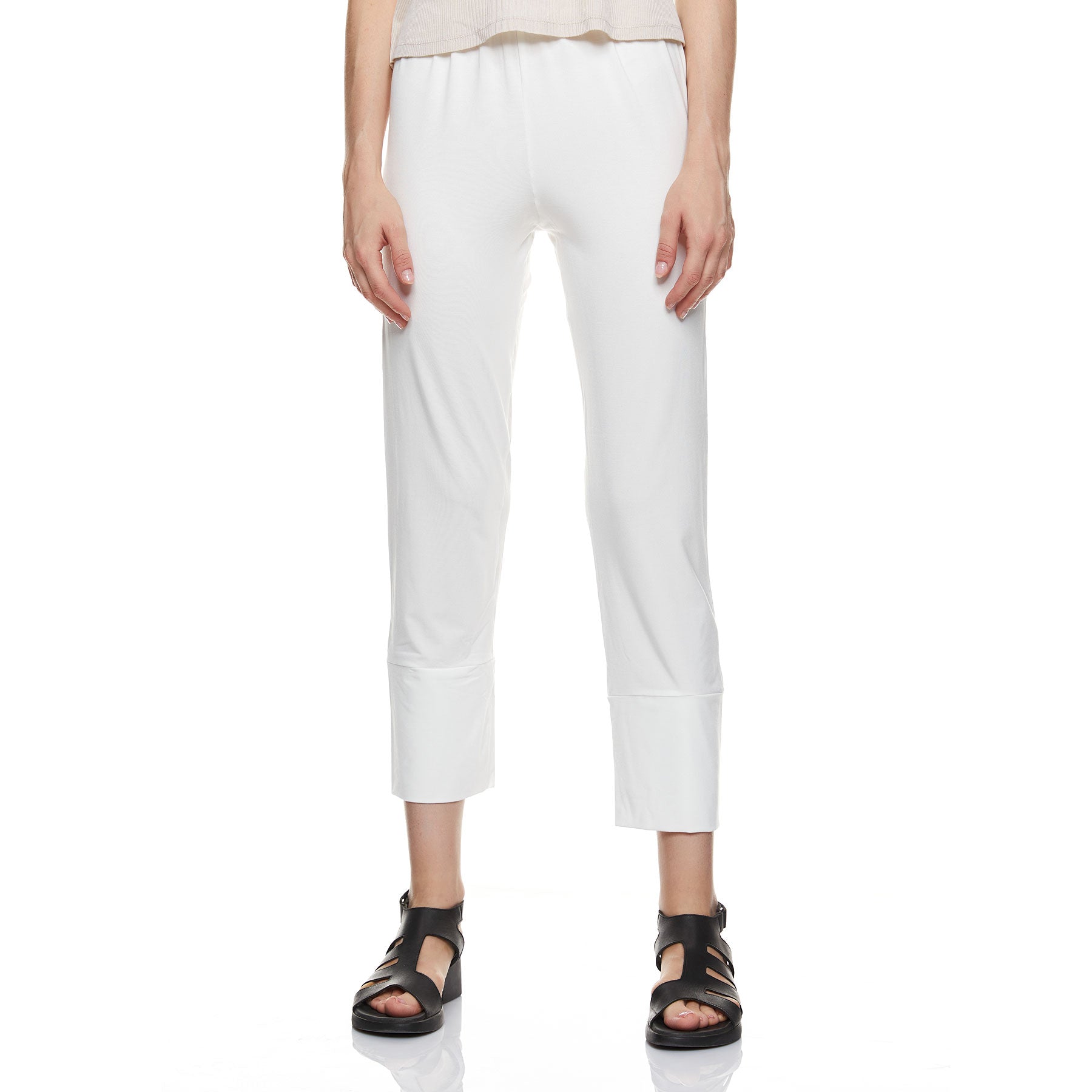 Karla Capri Pants Ecru - CHIC & SIMPLE