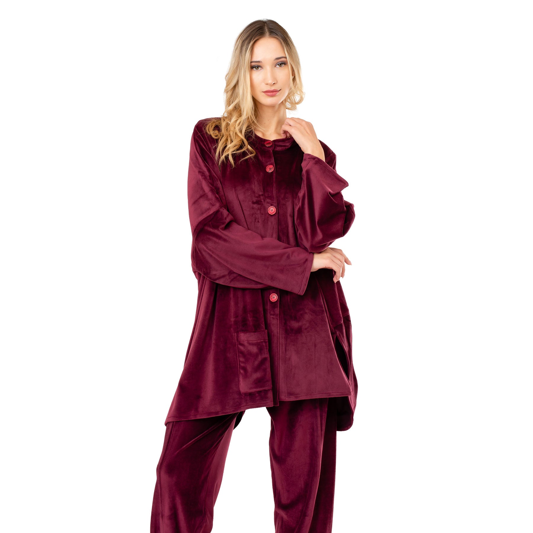 Irena jacket - Bordeaux - CHIC AND SIMPLE