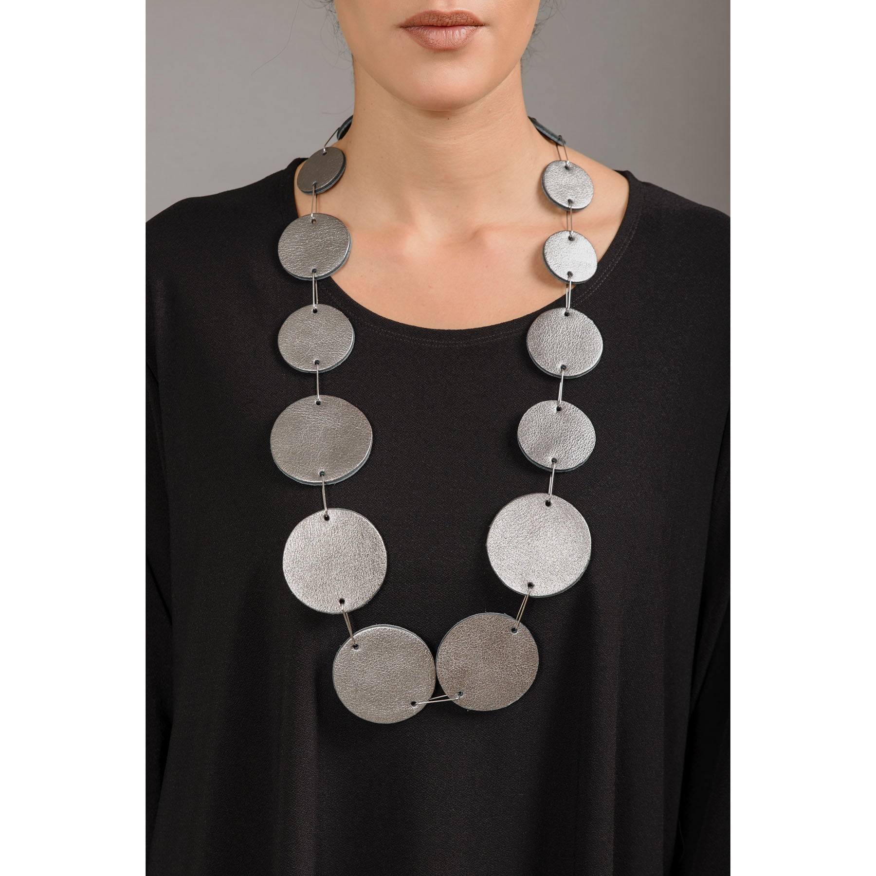 Ken Design Necklace Circle Around - Silver