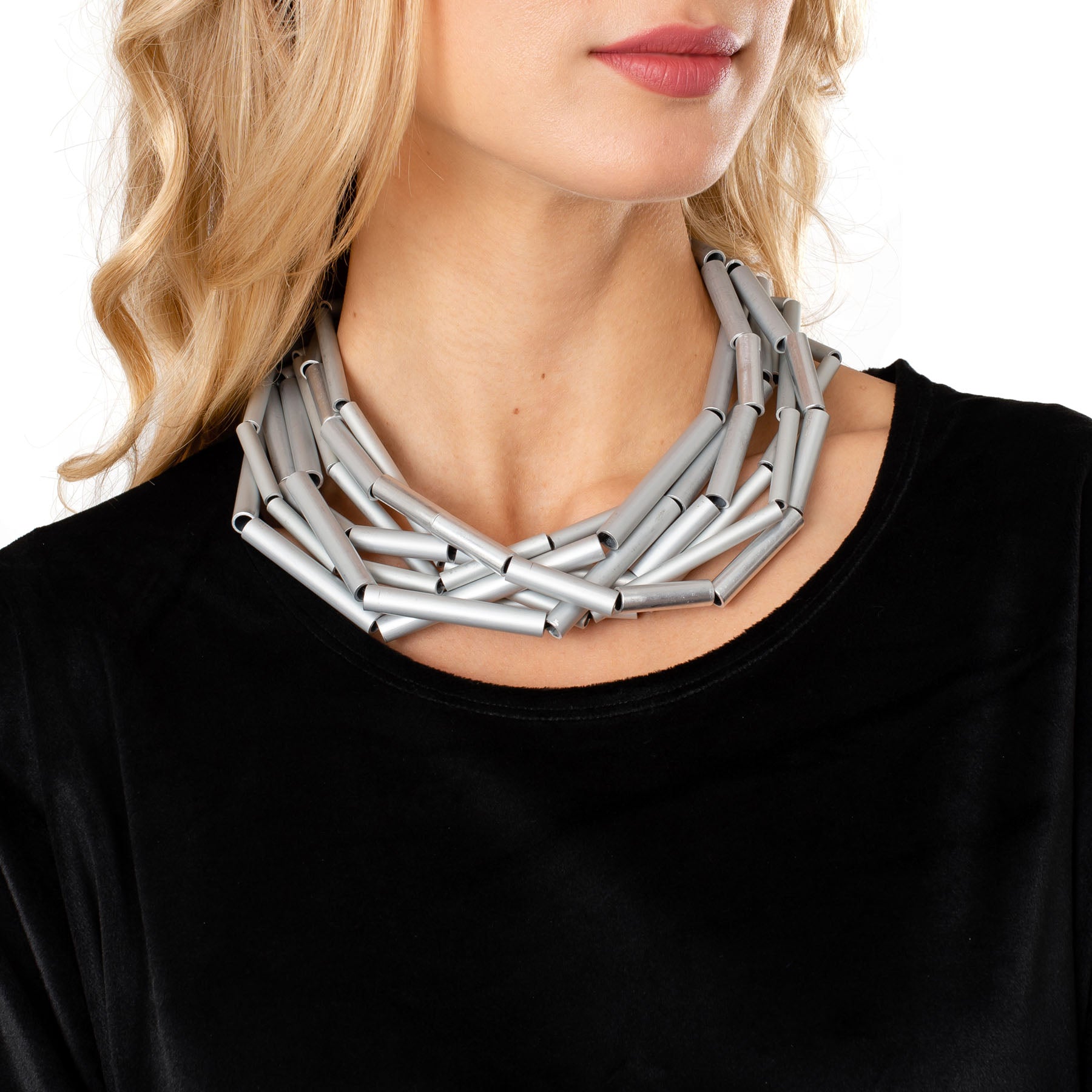 Ken Design Pretty Pipes Necklace - Silver