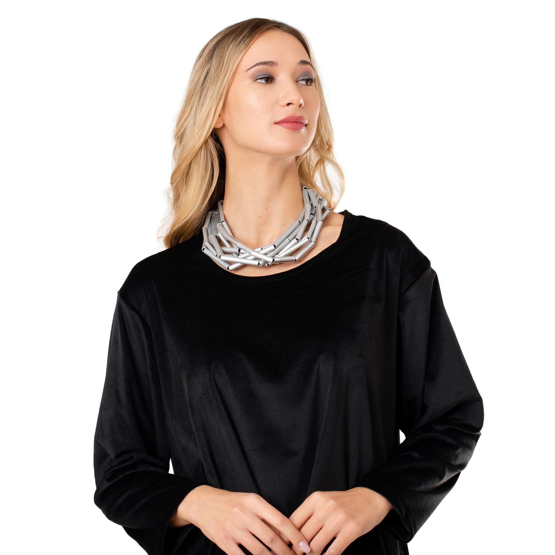 Ken Design Pretty Pipes Necklace - Silver