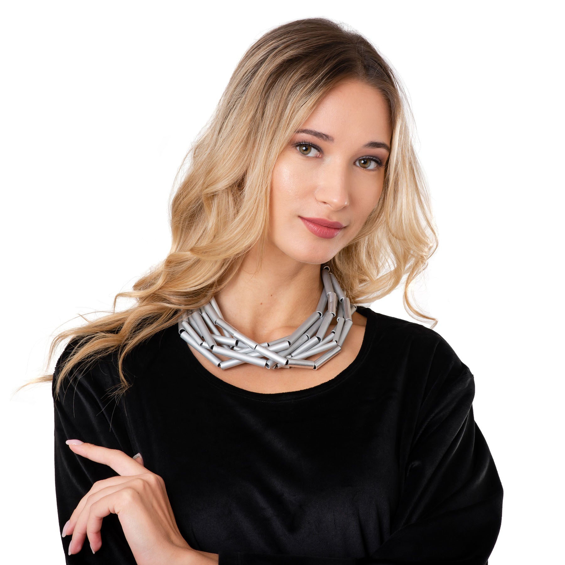 Ken Design Pretty Pipes Necklace - Silver