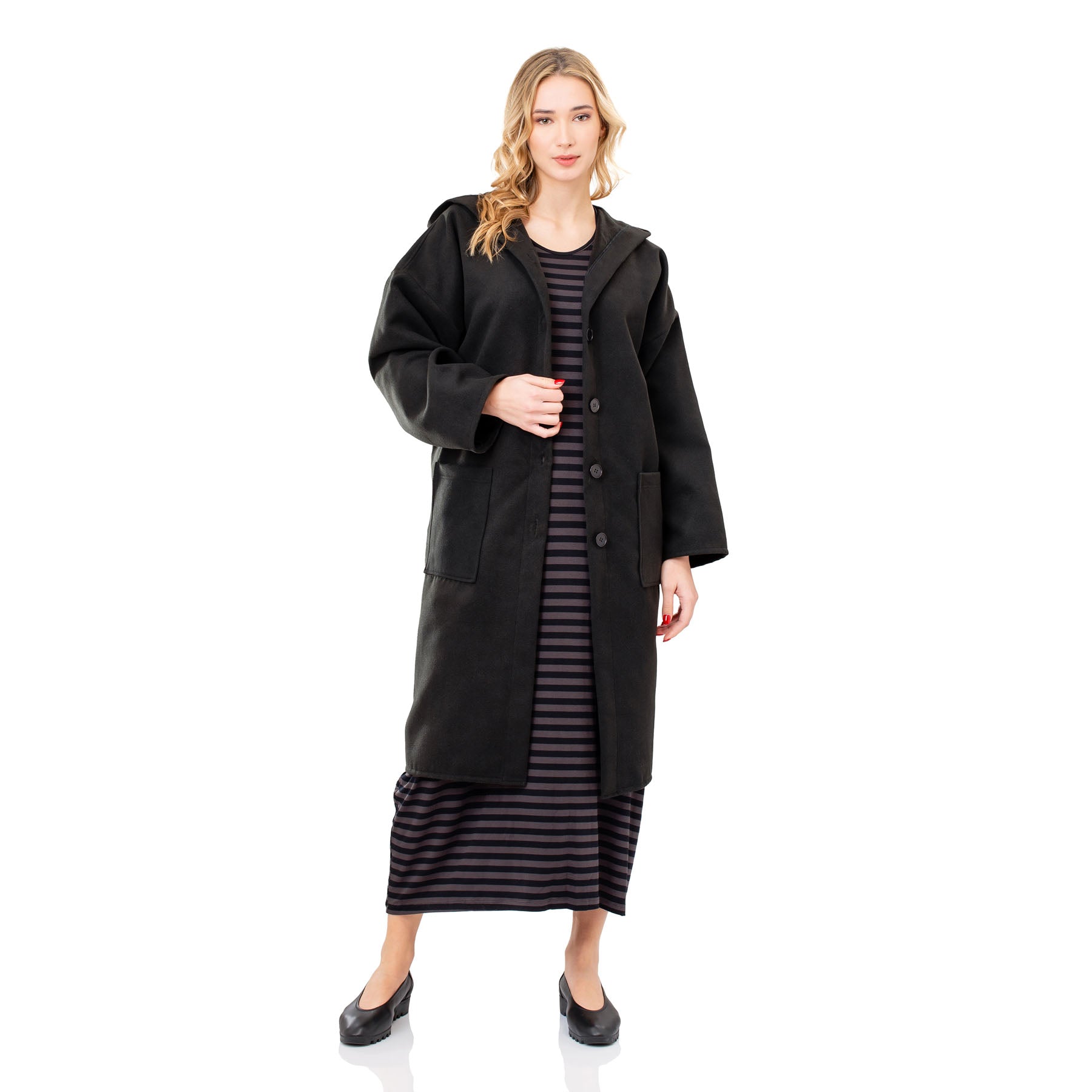 Nefeli Coat - Black - CHIC AND SIMPLE